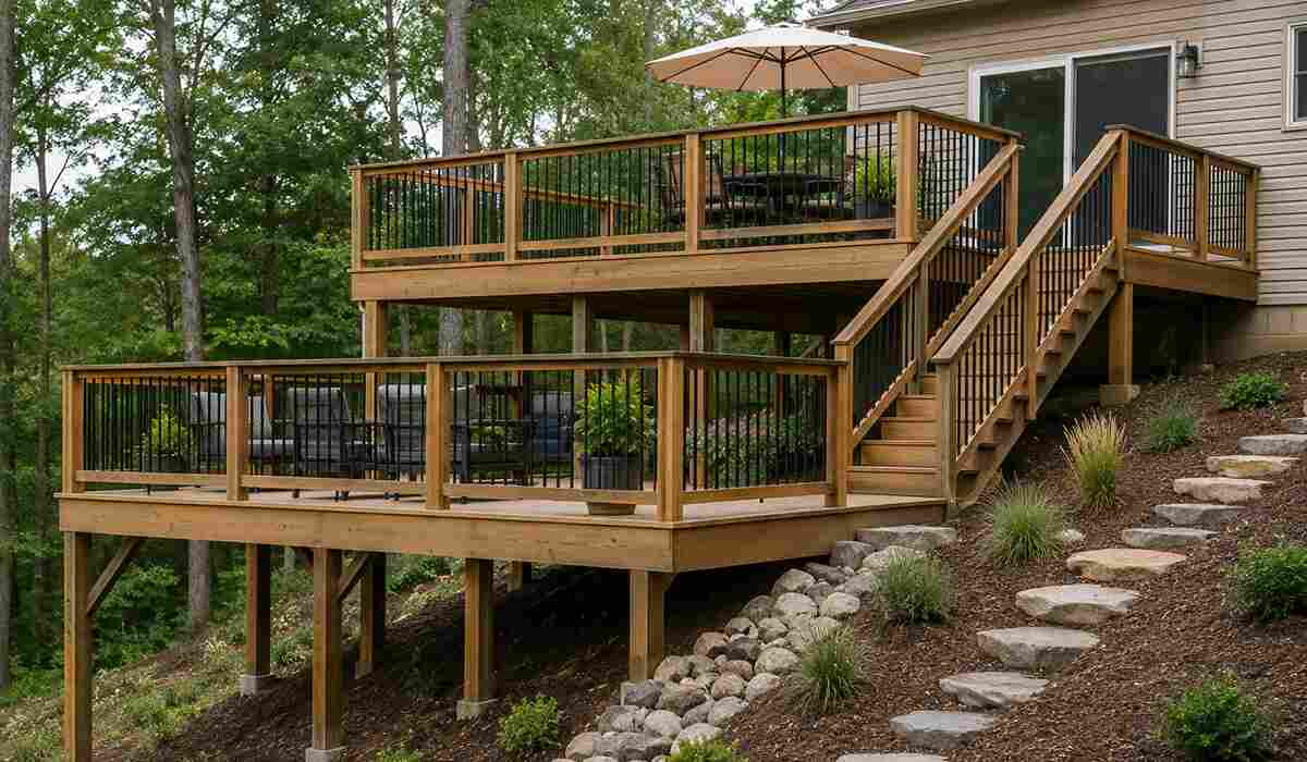 A Guide to Building a Deck on a Sloped Yard
